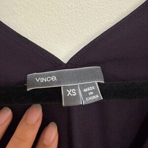 Vince Silk V-Neck Blouse – Size XS